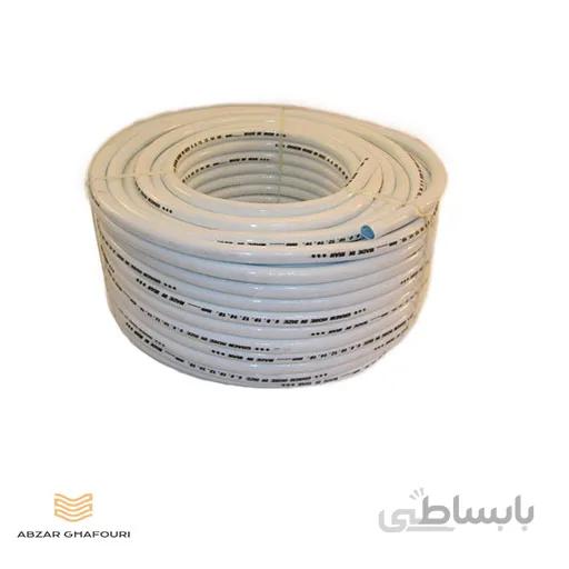 شیلنگ گاز نخ دار سفید قائم