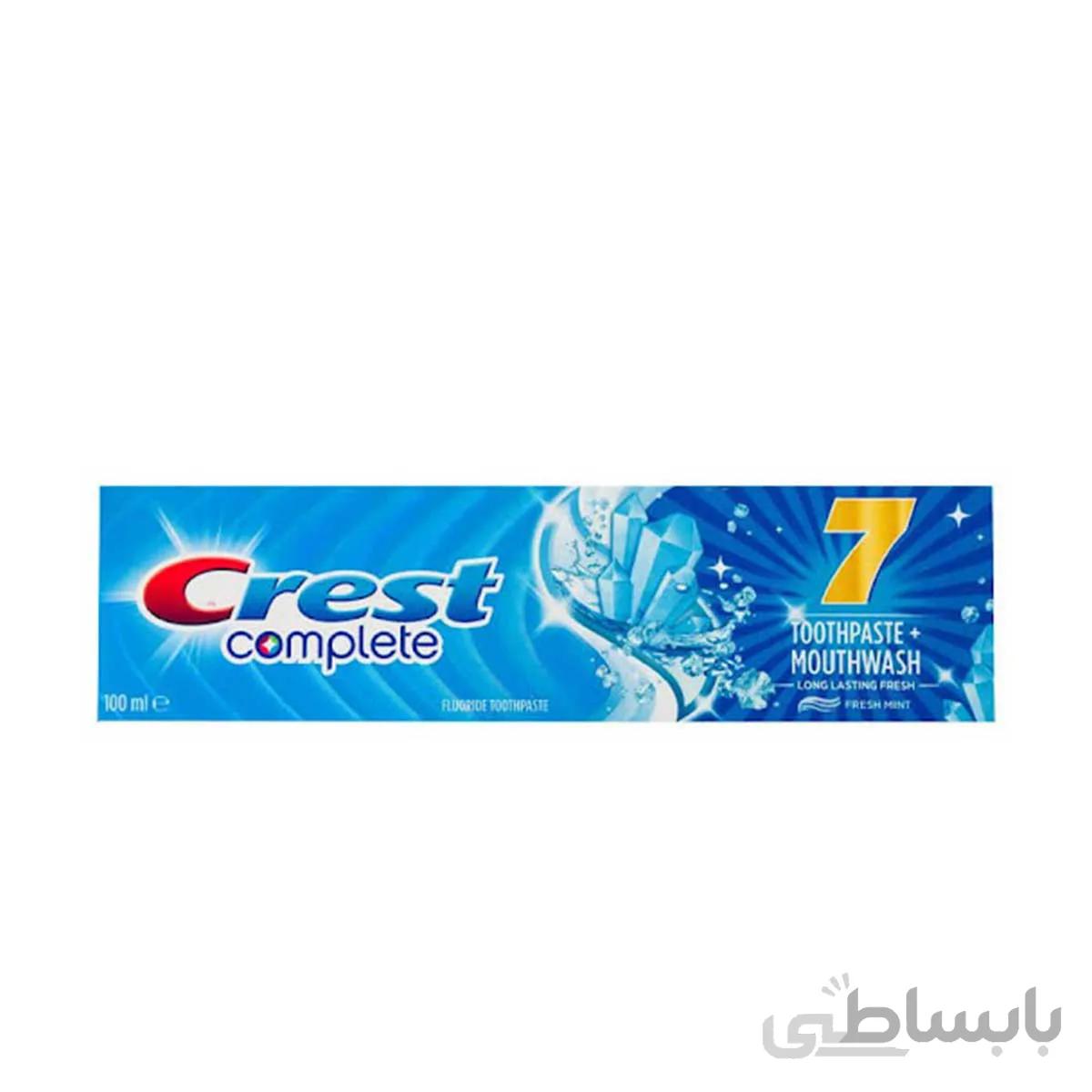 خمیر دندان کرست مدل Complete 7 Mouthwash حجم 100 میلی لیتر