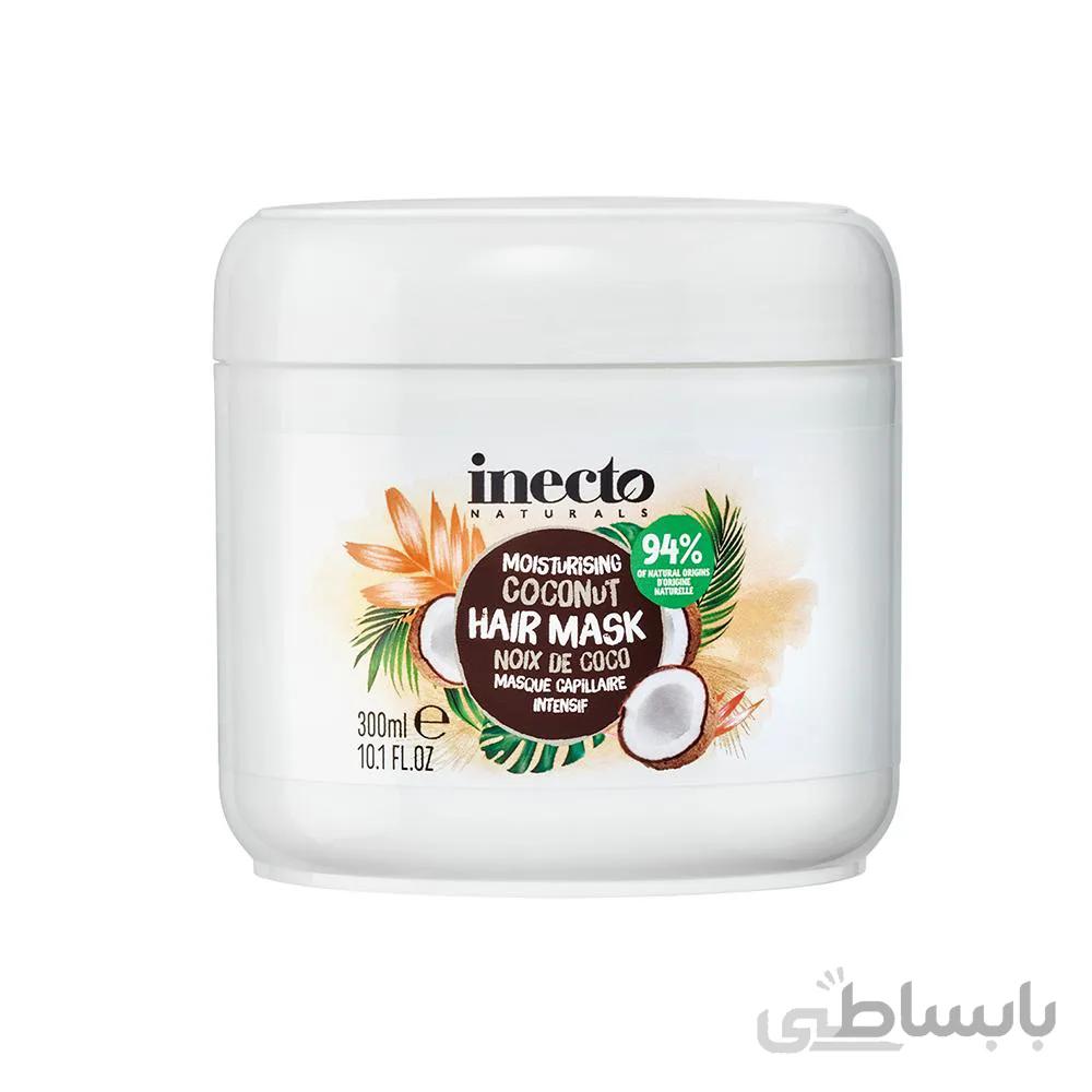 ماسک موی نارگیل اینکتو، مرطوب کننده و آبرسان موها، حجم 300میل