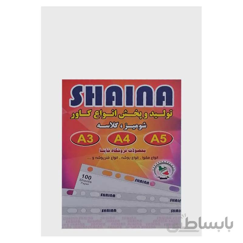 مقوا شومیز کارتی 230 گرم سایز A3 دو رو سفید بسته 100 برگی