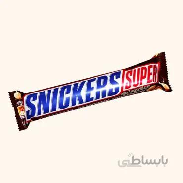 شکلات بار دابل اسنیکرز سوپر شیری بادام زمینی 80گرمی