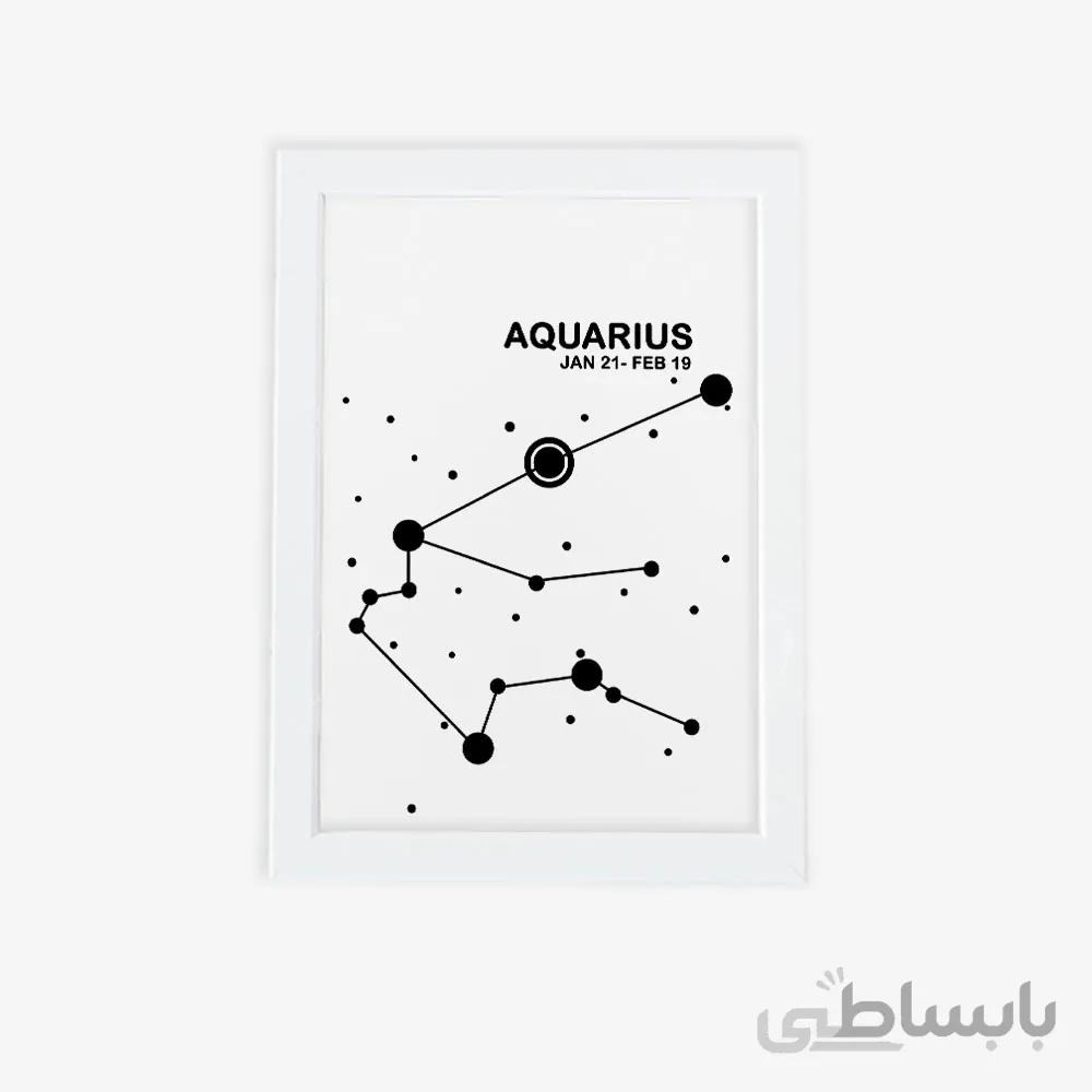 تابلوی مدرن صورت فلکی متولدین بهمن