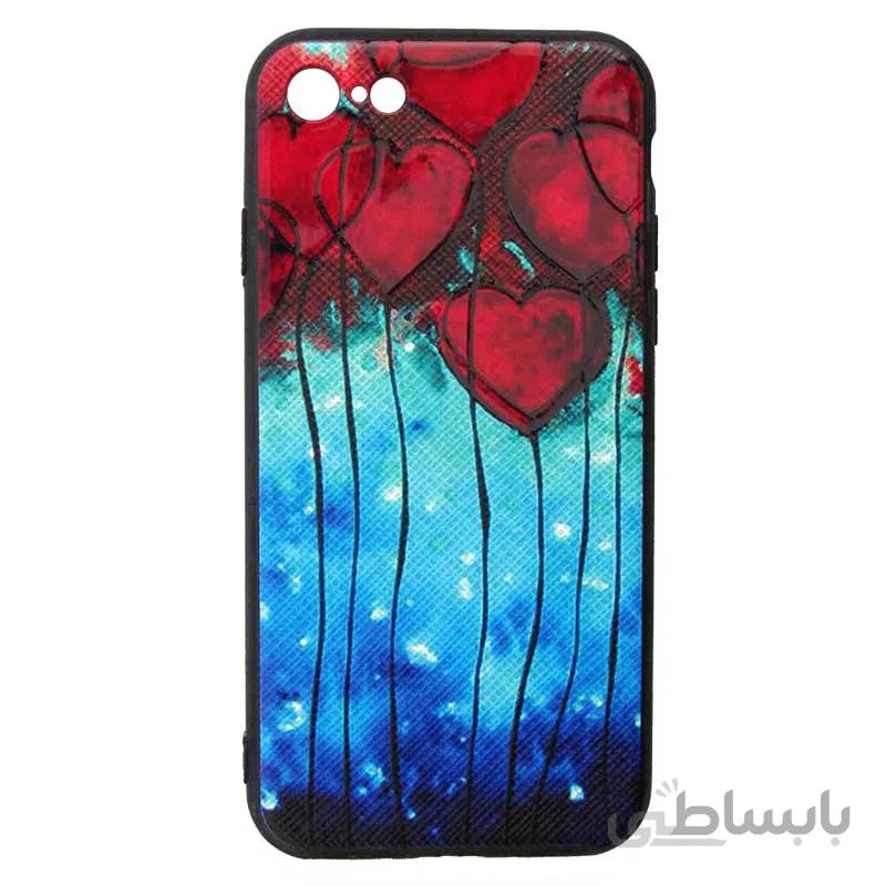 قاب فانتزی برجسته دخترانه طرح قلب گوشی آیفون iPhone 7 / 8