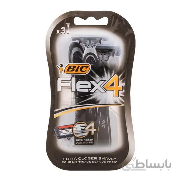 خود تراش بیک مدل flex 4 بسته 3عددی