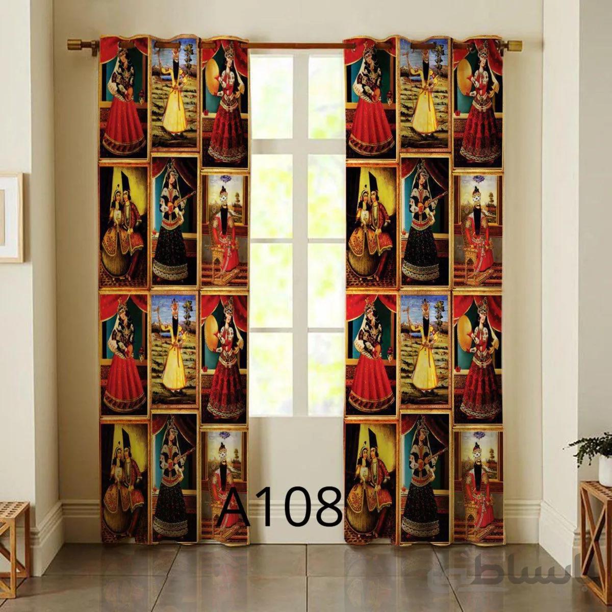 پرده چاپی طرح سنتی کد A108
