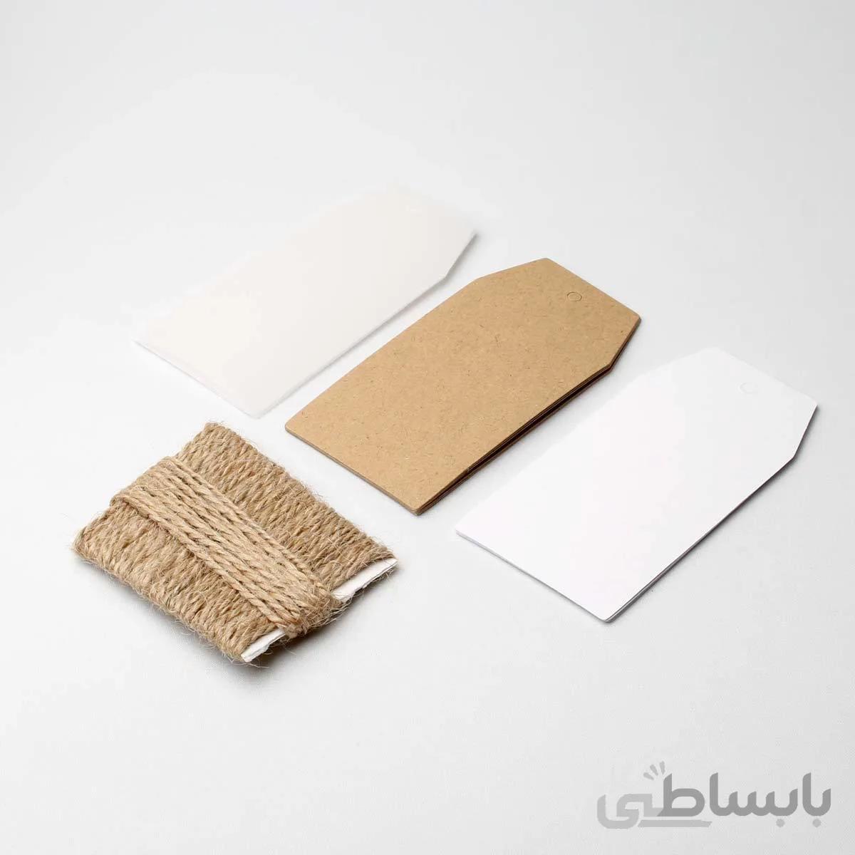 گیفت تگ خام طرح تخت (مجموعه 15 عددی)