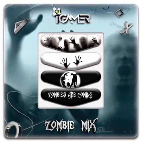 خرید برچسب لایت بار دسته پلی استیشن ۴ طرح Zombies