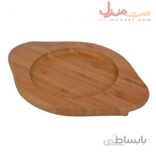 سینی سرو چوبی بامبو برند بامبوم مدل لوبه
