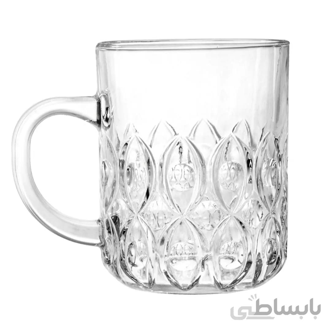 لیوان بلوری دسته دار کد 7503