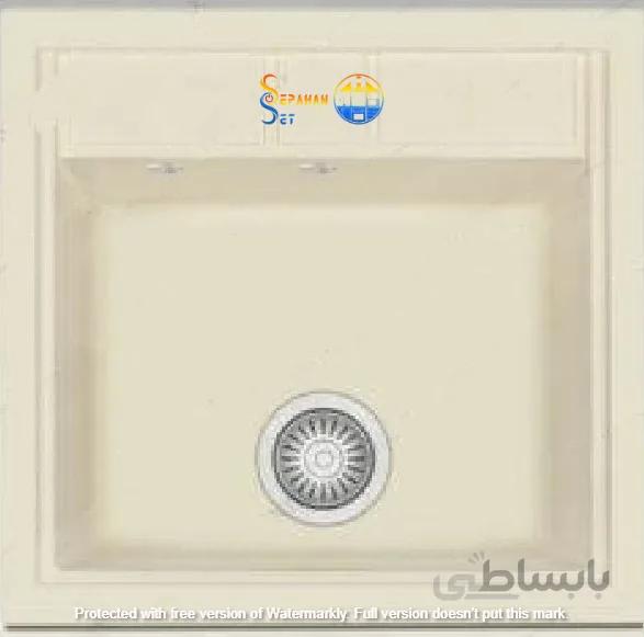 سینک گرانیتی جنرال مدل 60 کرم + ارسال رایگان