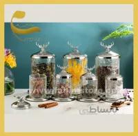 پاسماوری شیشه ای ۷ پارچه مدل گوزن