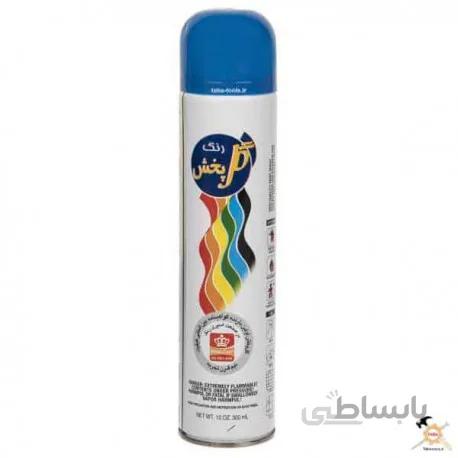 اسپری رنگ روغن آبی نیسانی (سیر) گل پخش