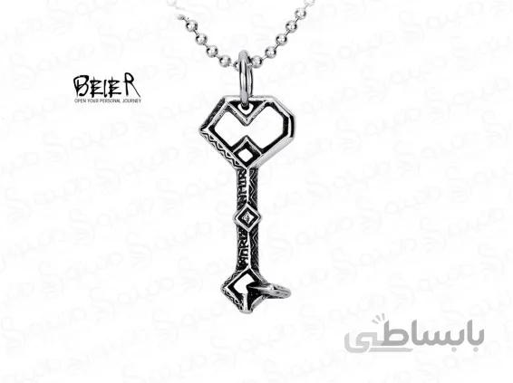 گردنبند مردانه استیل کلید هابیت beier-n-4