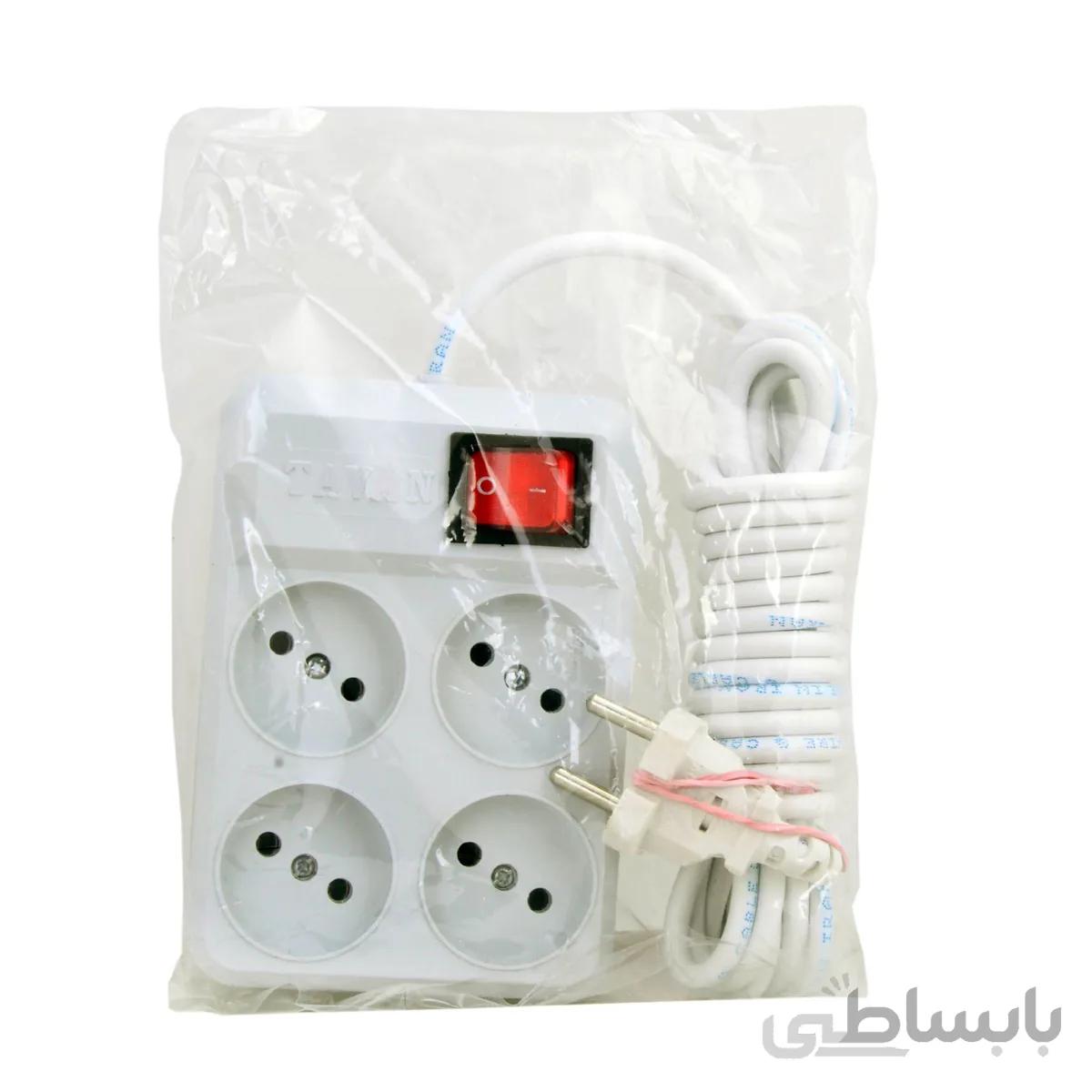رابط برق 4 خانه TAVAN 3m