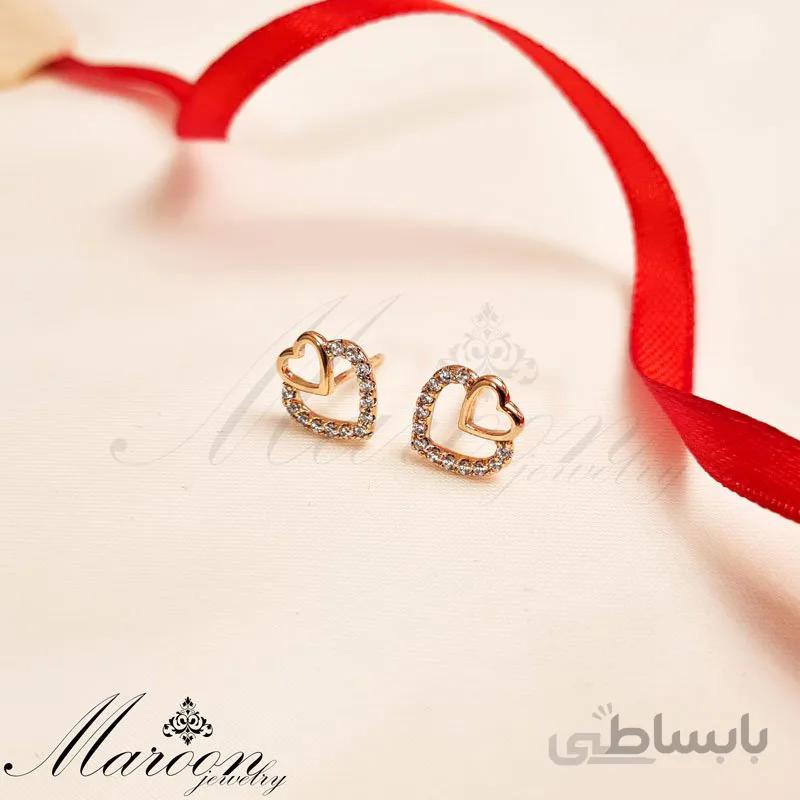 گوشواره قلب در قلب مارون CG152