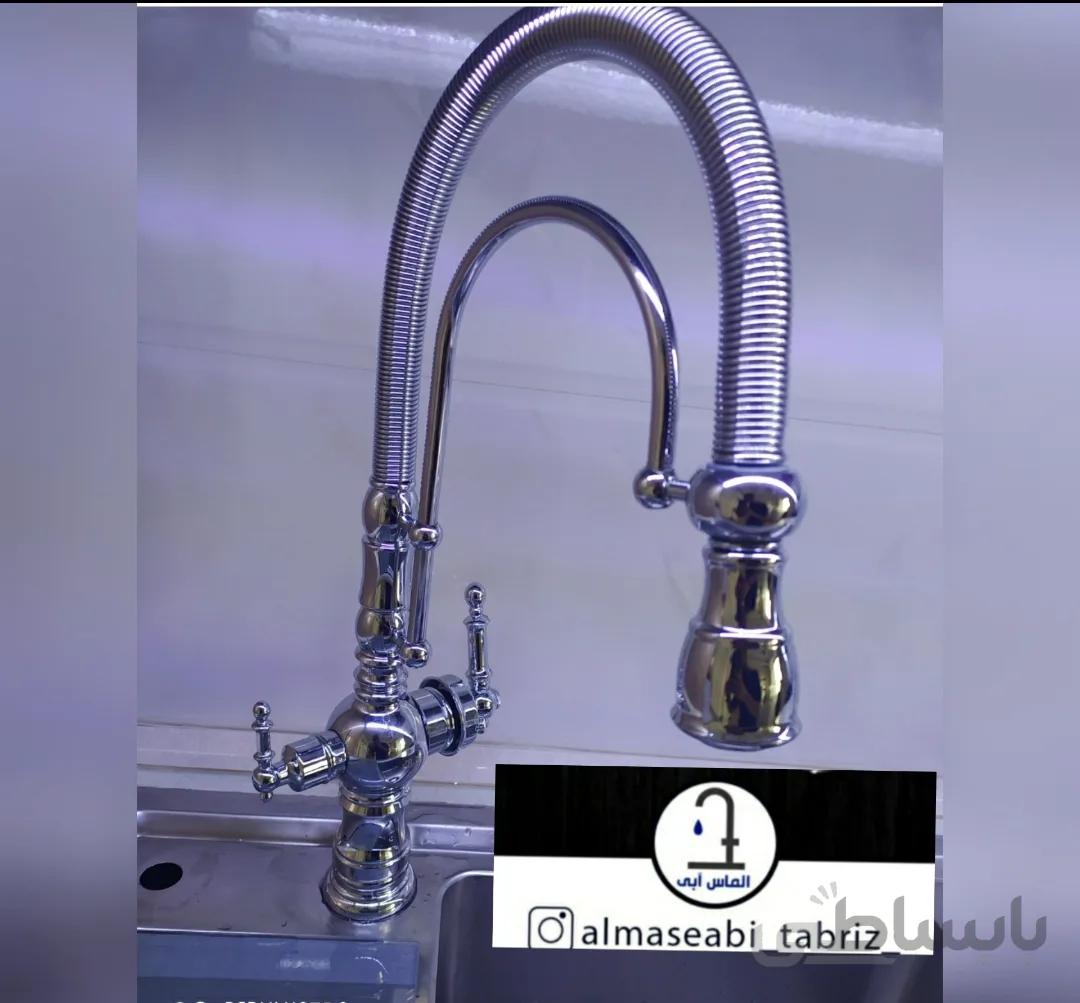 شیر ظرفشویی دومنظوره تصفیه دار و شاوری فنری برلیان مدل مارون