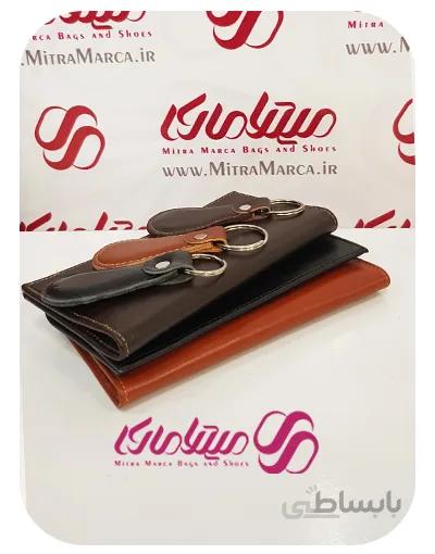 کد 1021 ست مردونه کیف پول و جاسوییچی چرم مصنوعی