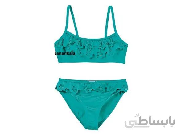 مایو دو تیکه دخترانه و زنانه(سبز)