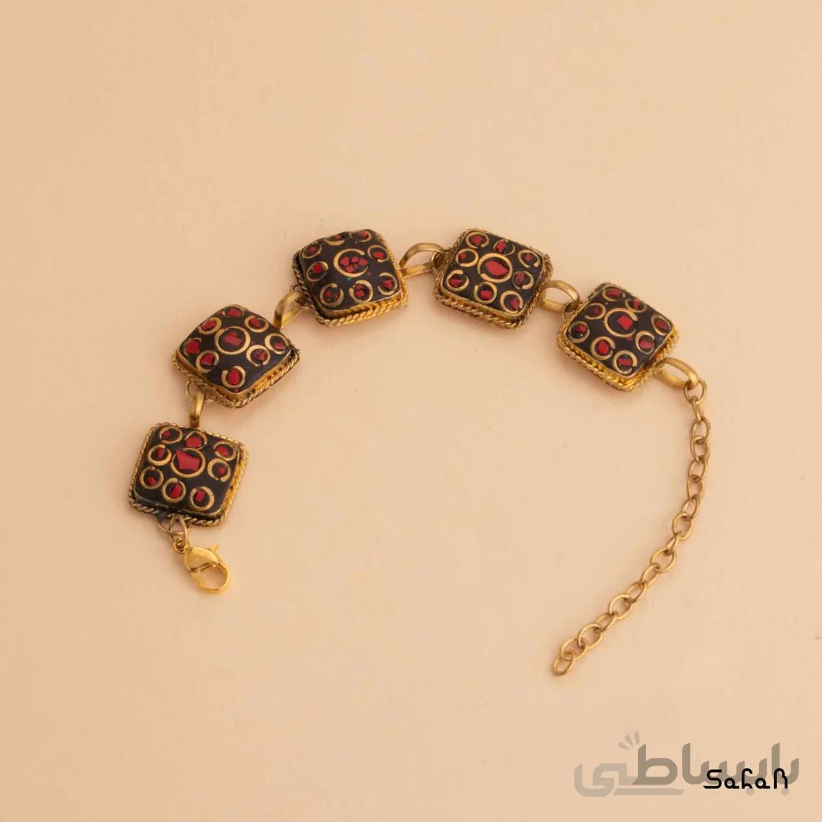 دستبند نپالی کوچک مربع