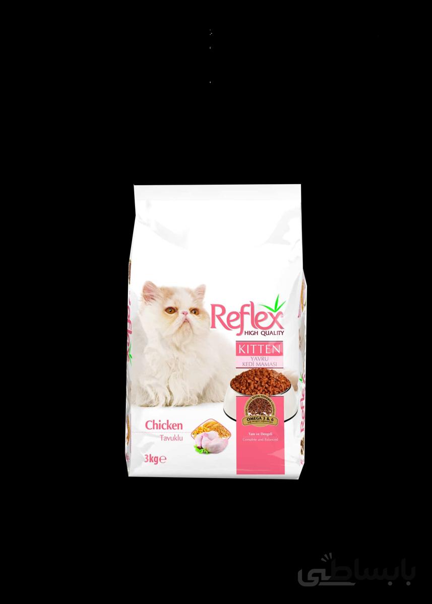 غذای خشک بچه گربه رفلکس مدل kitten وزن ۳ کیلوگرم ا Dry food kitten reflex kitten weight 3 kg