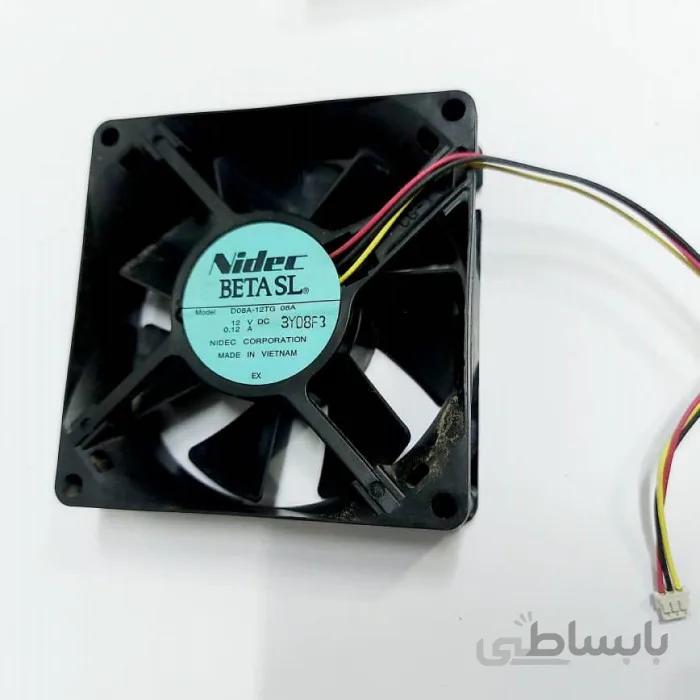 فن مربعی 80*80*25 میلیمتر 12 ولت 0.120 آمپر ان ای سی VT660 ویدئو پروژکتور