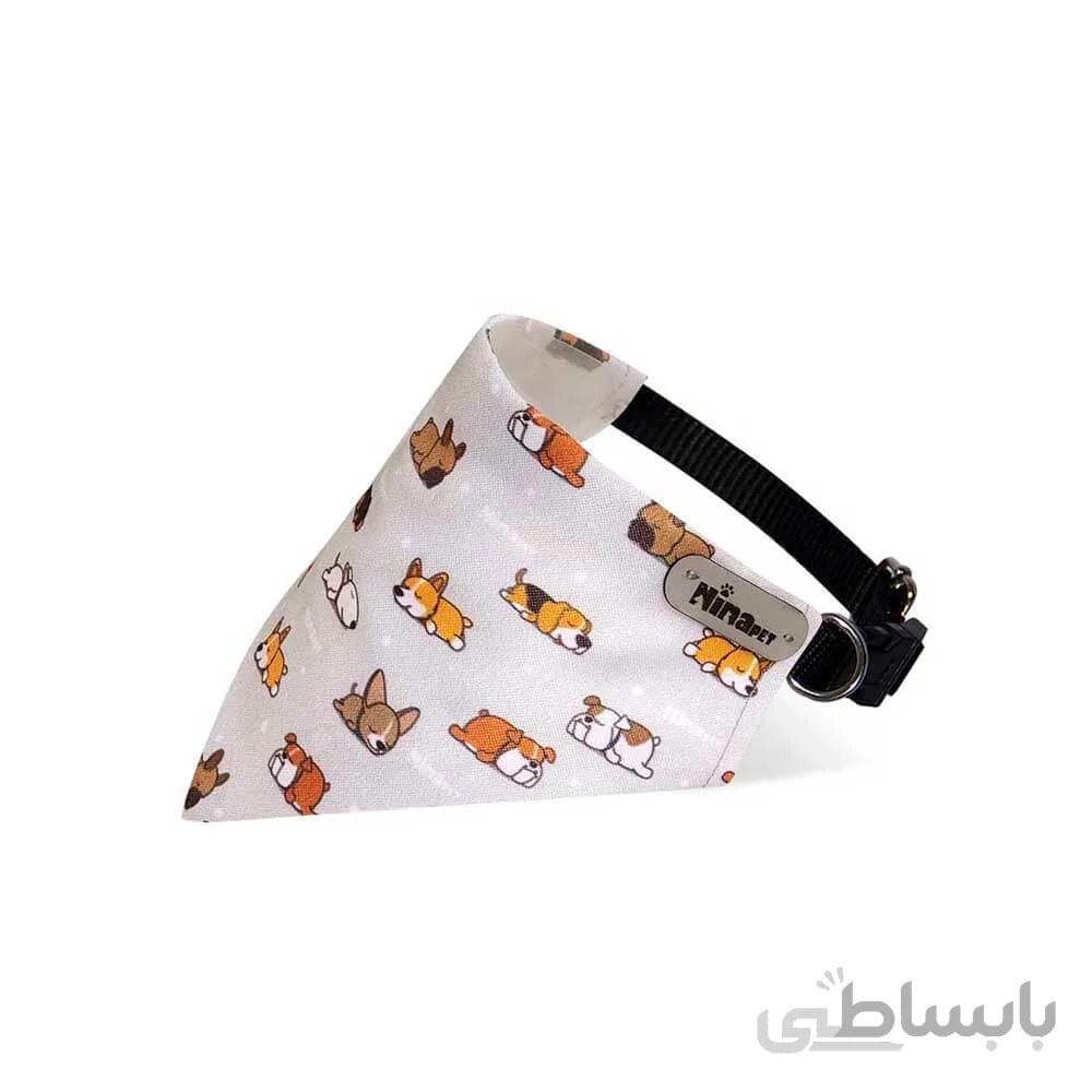 قلاده دستمال گردن گربه نیناپت مدل سگ خوابالو ا Ninapet Collar & Scarf For Cats Sleepy Dog Model