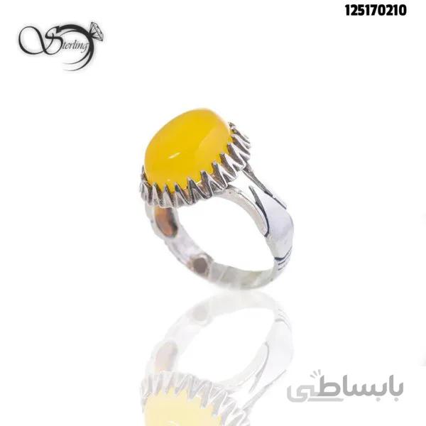 انگشتر شرف الشمس نقره مردانه خوش رکاب کد:۱۸۱۷