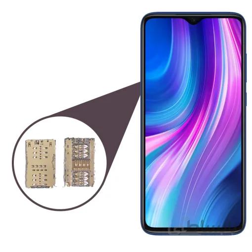 کانکتور سیمکارت مناسب برای گوشی موبایل Xiaomi Redmi note 8 ا کانکتور سیمکارت مناسب برای گوشی شیائومی Redmi Note 8