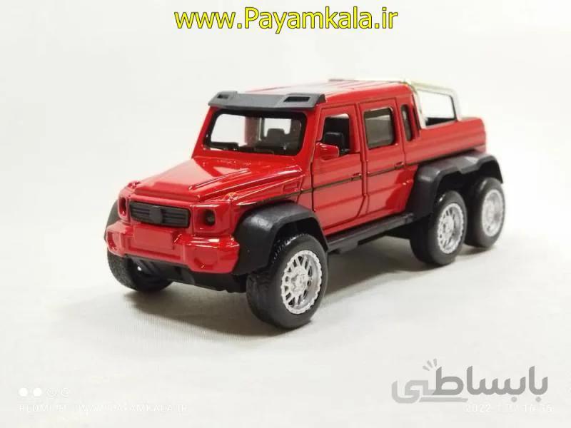 ماشین فلزی 6 چرخ وانت مرسدس بنز G کلاس (Tiny Winy) قرمز