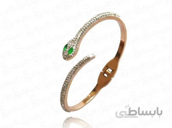 دستبند زنانه استیل مار مصری 11805