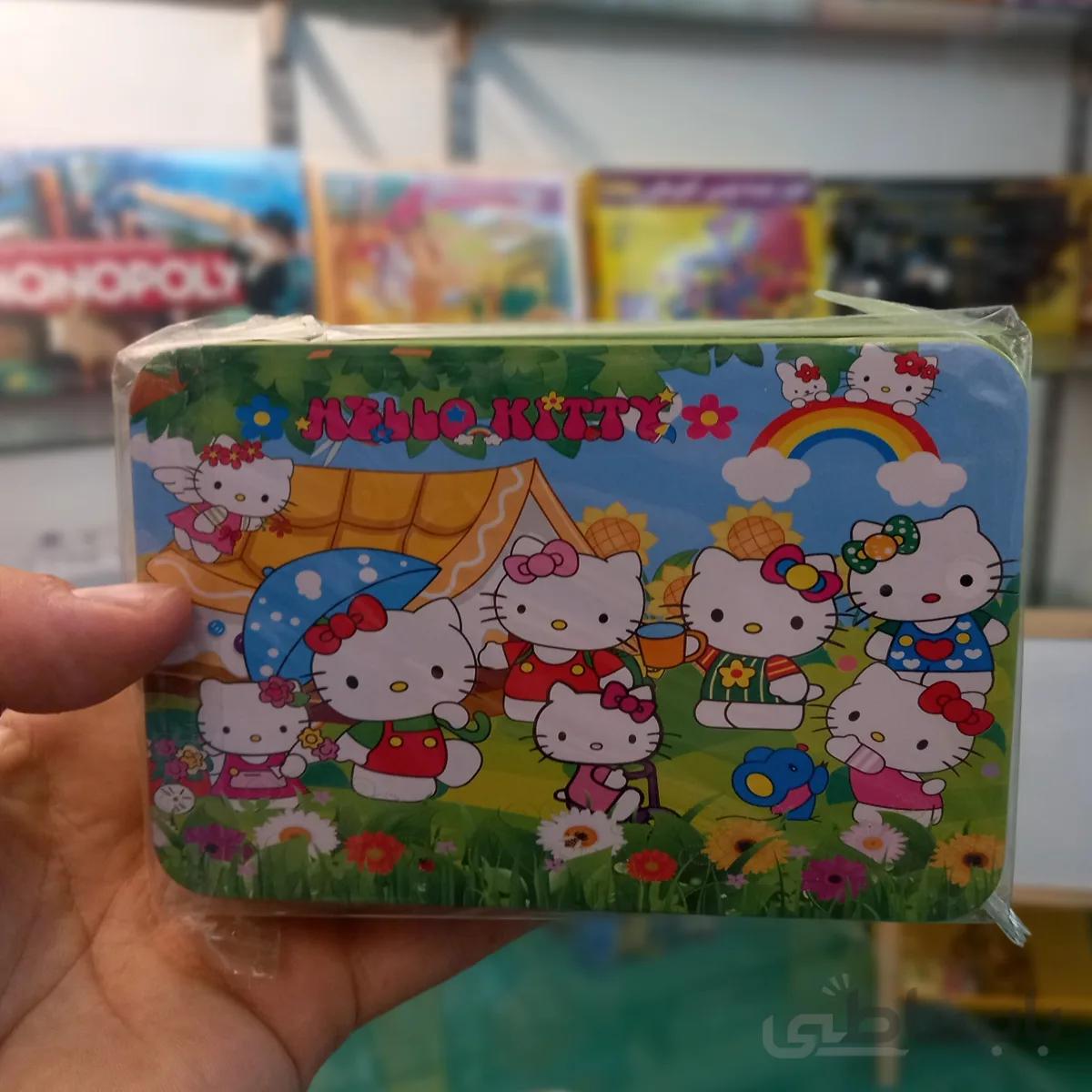 پازل 100 تکه جعبه فلزی مدل کیتی ا Hello Kitty 100pcs Iron Box