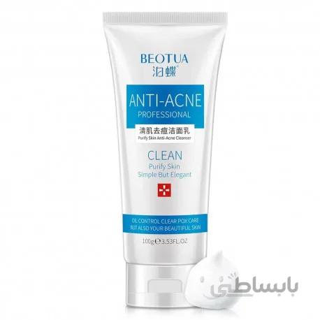 فوم شستشوی صورت ضد آکنه بئوتوا Beotua حجم 100ml