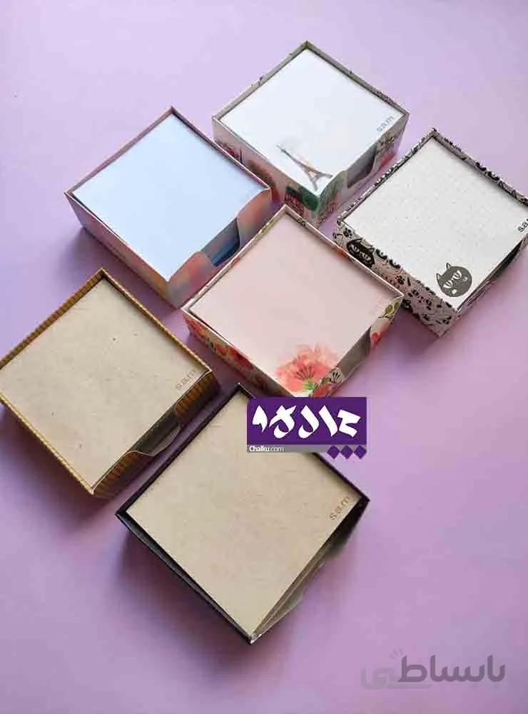 کاغذ یادداشت رومیزی جعبه دار سم