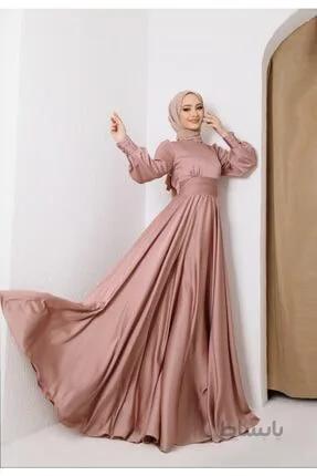 خرید نقدی لباس مجلسی پوشیده زنانه برند Şule Giyim رنگ صورتی ty210775488