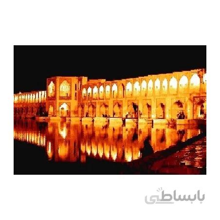 نخ و نقشه تابلو فرش ایرانی کد-43 سی و سه پل
