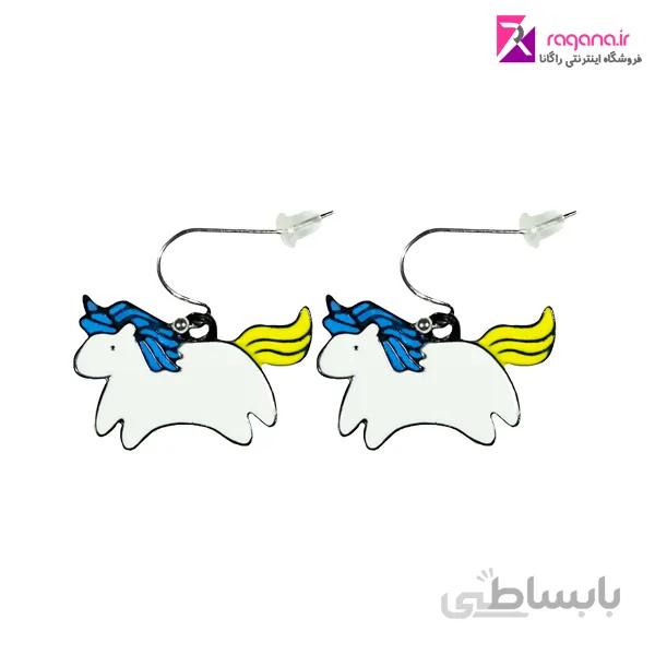 گوشواره زنانه طرح تک شاخ کد RG-ER 106