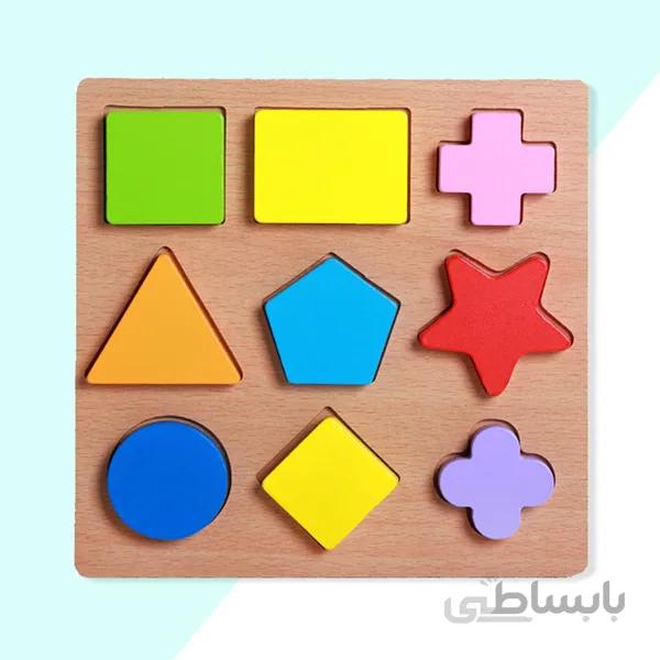 جورچین چوبی اشکال هندسی یک تکه