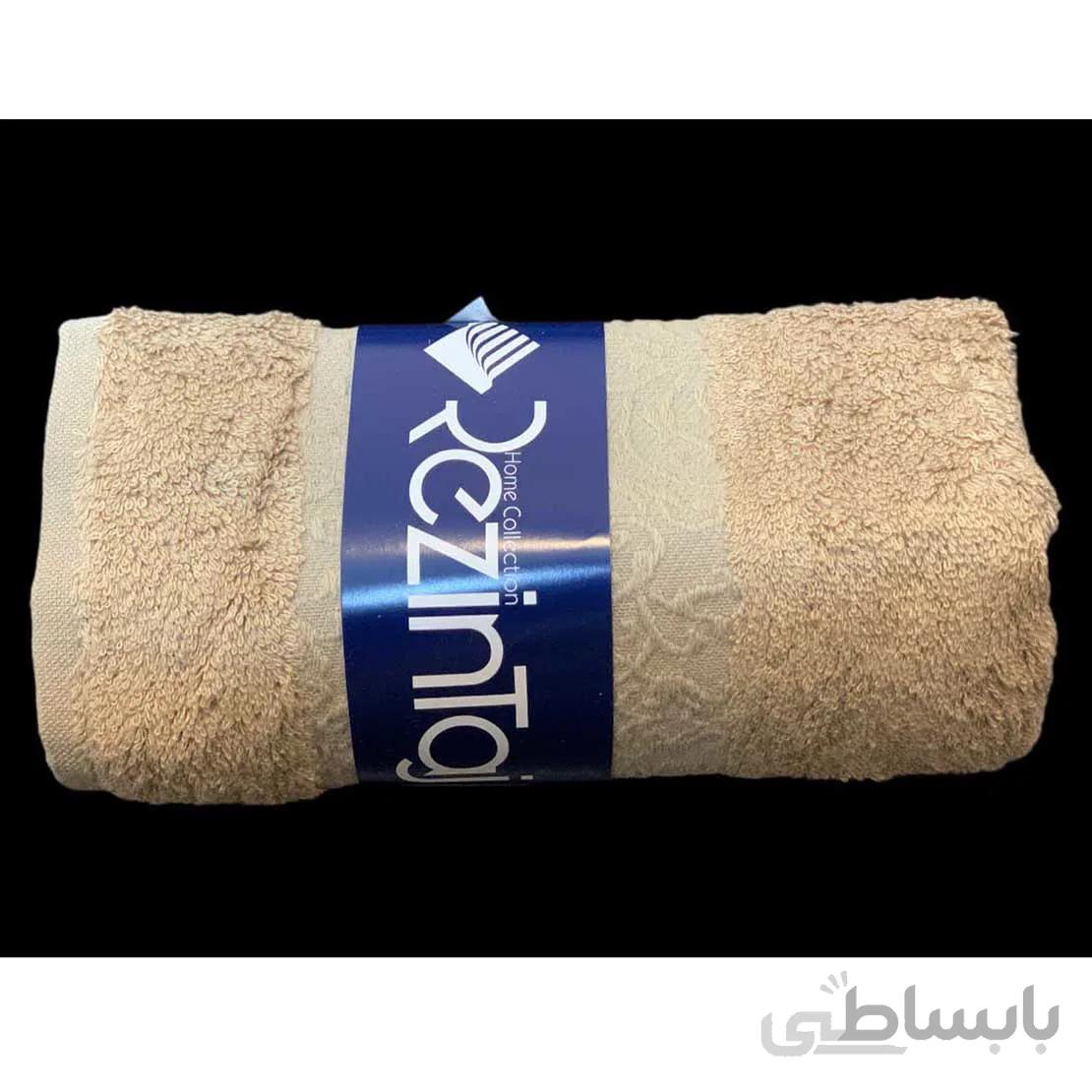 حوله دست و صورت رزین تاژ بامبو رنگ نسکافه ای