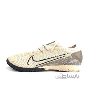 کفش کتانی نایک مرکوریال زبانه جورابی رنگ خاکی مخصوص داخل سالن فوتسال