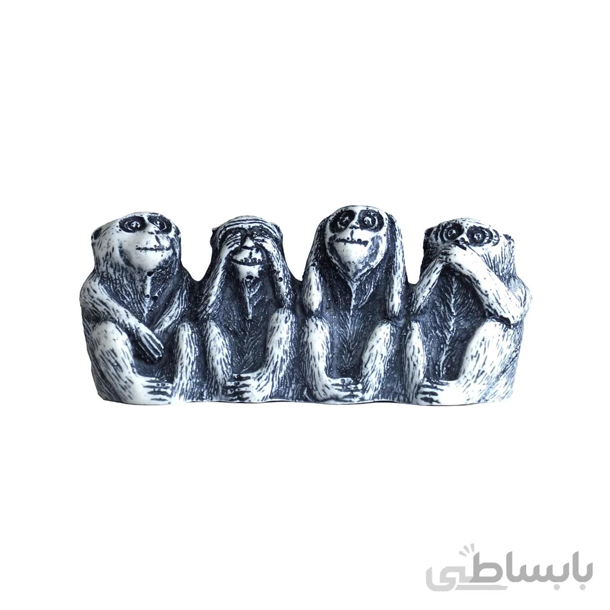 مجسمه چهار میمون خردمند