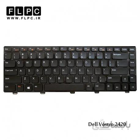 کیبورد لپ تاپ دل 2420 مشکی-بافریم Dell Vostro 2420 Laptop Keyboard