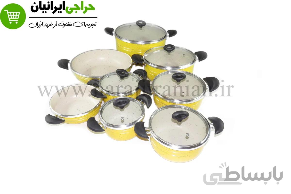 سرویس قابلمه ۱۴ پارچه هلنا ا Helena 14-piece pot service