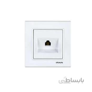 پریز تلفن تک سوکت ایران الکتریک مدل برلیان ا iran electric brilliant model
