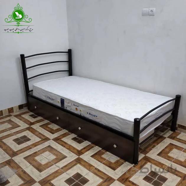 تخت خواب یک نفره مدل میله ای