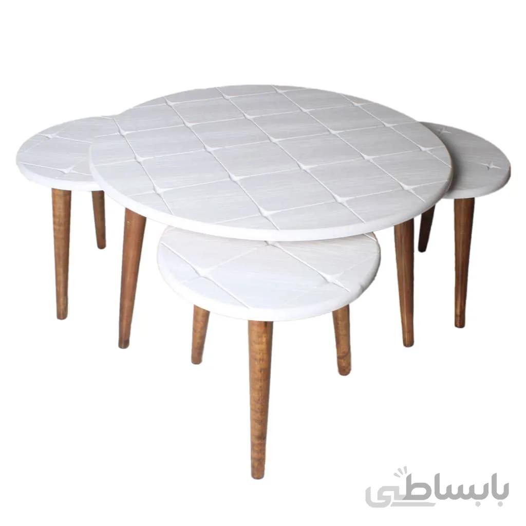 میز جلو مبلی و عسلی گرد