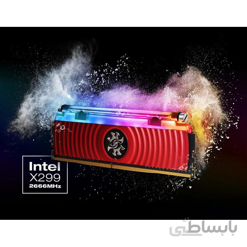 رم کامپیوتر تک کاناله DIMM ای دیتا مدل XPG SPECTRIX D80 با فرکانس 4133 مگاهرتز ظرفیت 8 گیگابایت