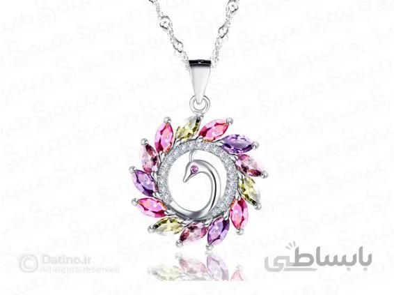 گردنبند زنانه طاووس ملکه 13878
