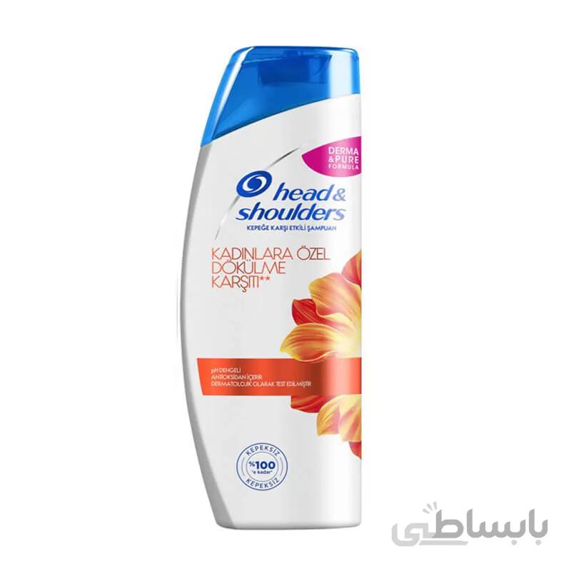 شامپو ضد ریزش و ضد شوره مناسب موهای آسیب دیده بانوان حجم 400 میل هد اند شولدر ا Head And Shoulders Anti hairfall Shampoo For Women 400ml