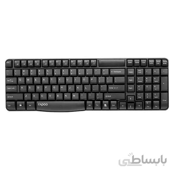 کیبورد بی‌سیم رپو مدل E1050 به همراه حروف فارسی