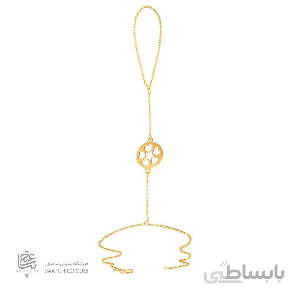 تمیمه طلا زنانه طرح قلب و ستاره کد LT418